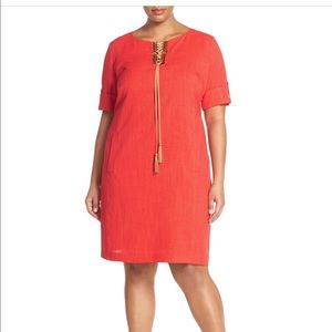 Tahari tassel tie front dress.